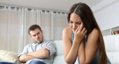 Husband wife domestic violence image