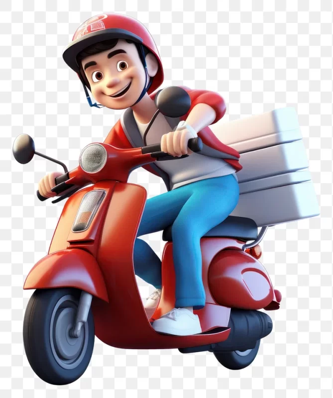 Rent agreement delivery boy image