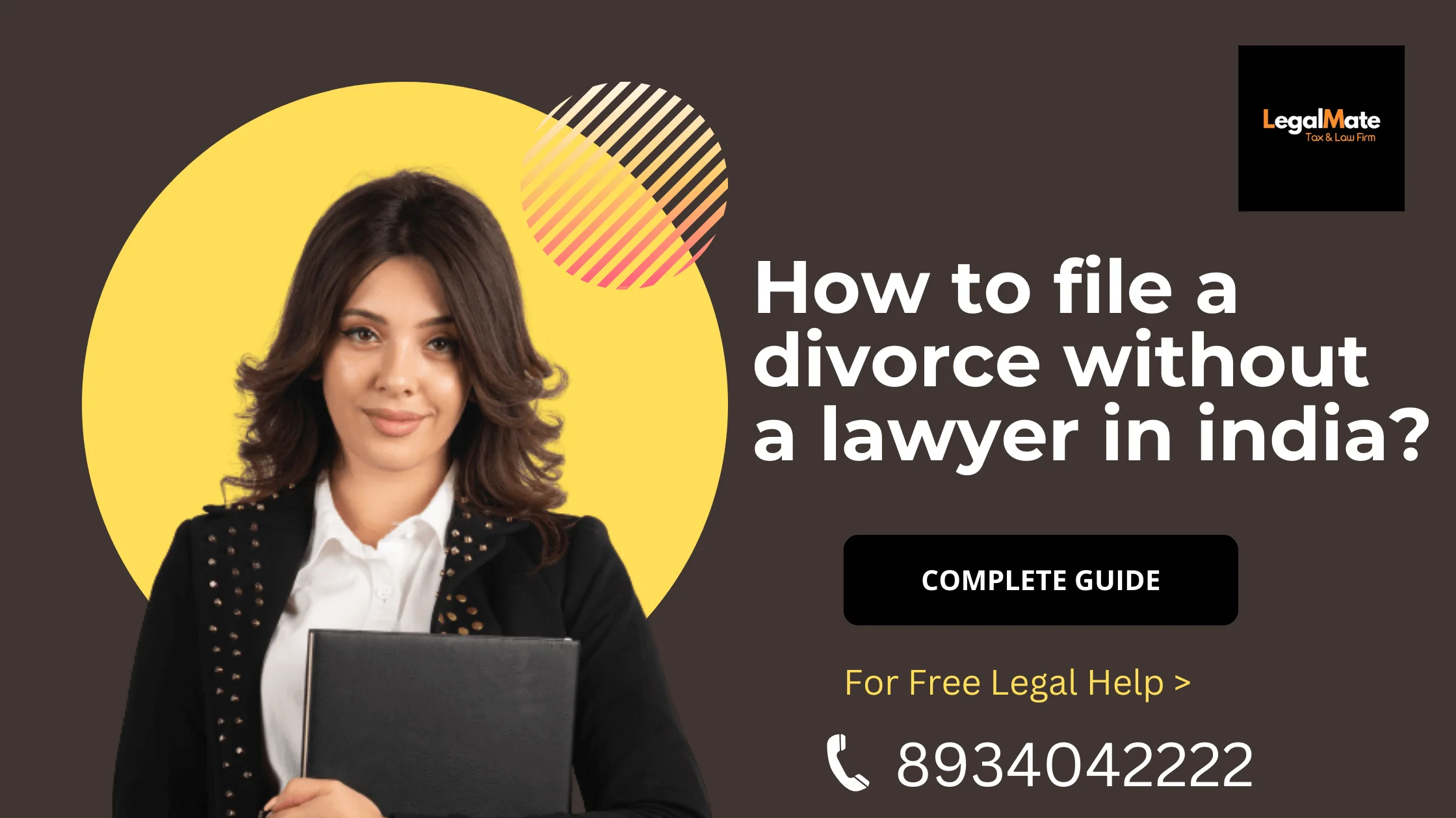 How to file divorce case without lawyer in India?
