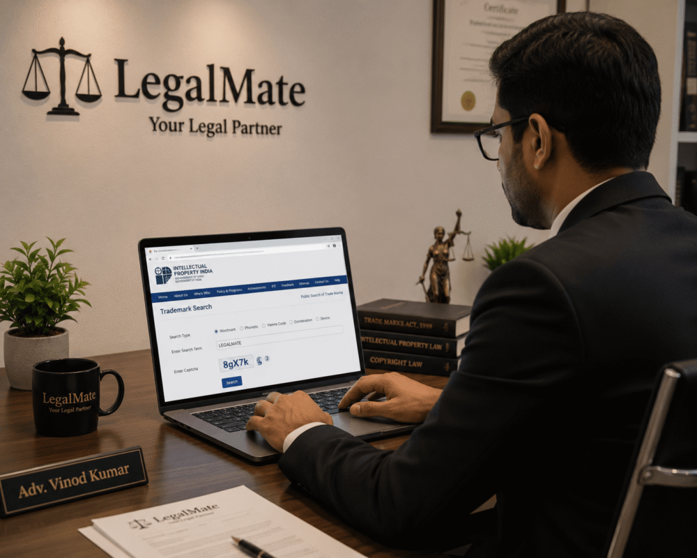 A trademark attorney conduct search a trademark name availability.